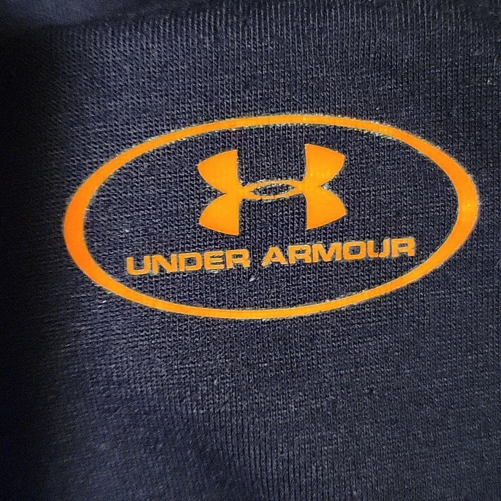 Under Armour Kids Blue and Black Long Sleeve Shirt - Picture 2 of 2
